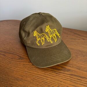 Urban Outfitters Embroidered Horse Cap